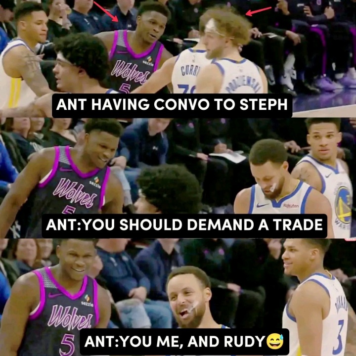 提他逗我笑是吧！华子打趣库里：申请交易！咱俩、戈贝尔组一队！